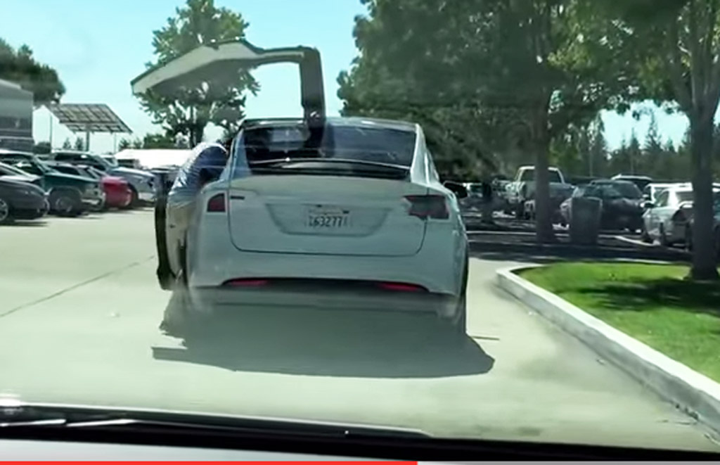 Tesla suv doors gif