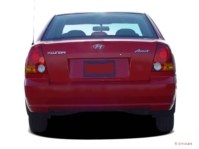 Image: 2004 Hyundai Accent 4-door Sedan GL Manual Rear Exterior View, size: 640 x 480, type: gif