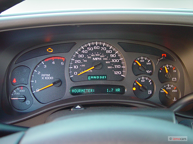 Image: 2003 GMC Sierra 2500HD Crew Cab 153" WB 4WD SLT Instrument