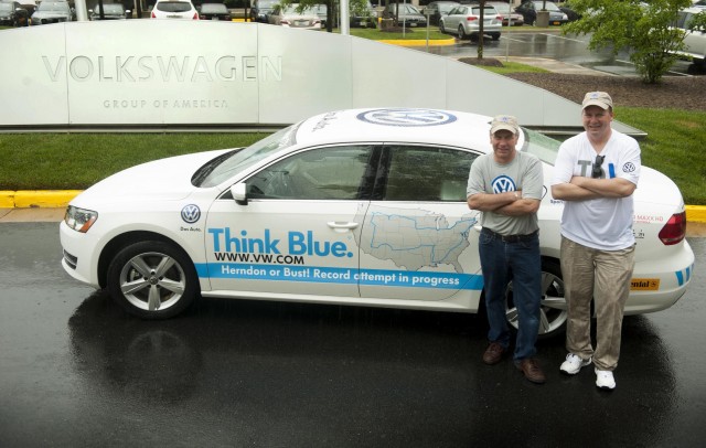 2013 Volkswagen Passat TDI fuel economy world record attempt 2013 Volkswagen Passat TDI fuel economy world record attempt