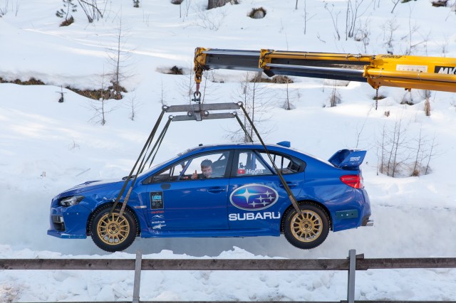 Subaru STI in St. Moritz Subaru STI in St. Moritz
