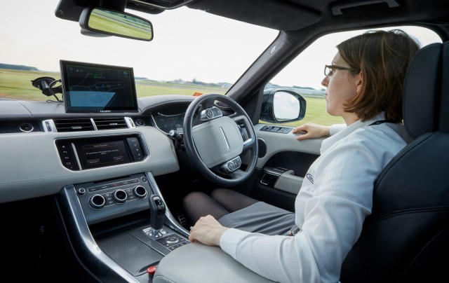 Jaguar Land Rover self-driving prototype