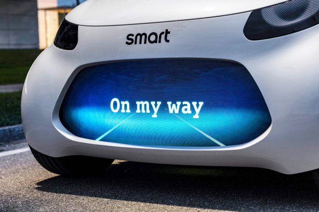 Teaser for Smart concept car debuting at 2017 Frankfurt auto show