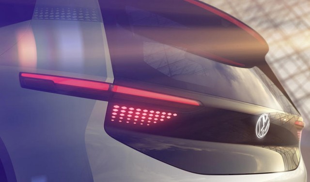 Teaser for Volkswagen electric car concept debuting at 2016 Paris auto show
