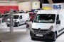 2017 Renault Master ZE and Kangoo ZE (background) electric delivery vans
