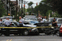 car crash at intersection after running red light