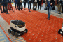 Electric sidewalk delivery robot from Starship Technologies at 2017 Washington DC Auto Show