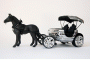 Model of Cadillac Escalade horse carriage by artist Jeremy Dean for his work, 