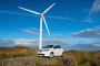 Renault Zoe electric car on the Outer Hebrides