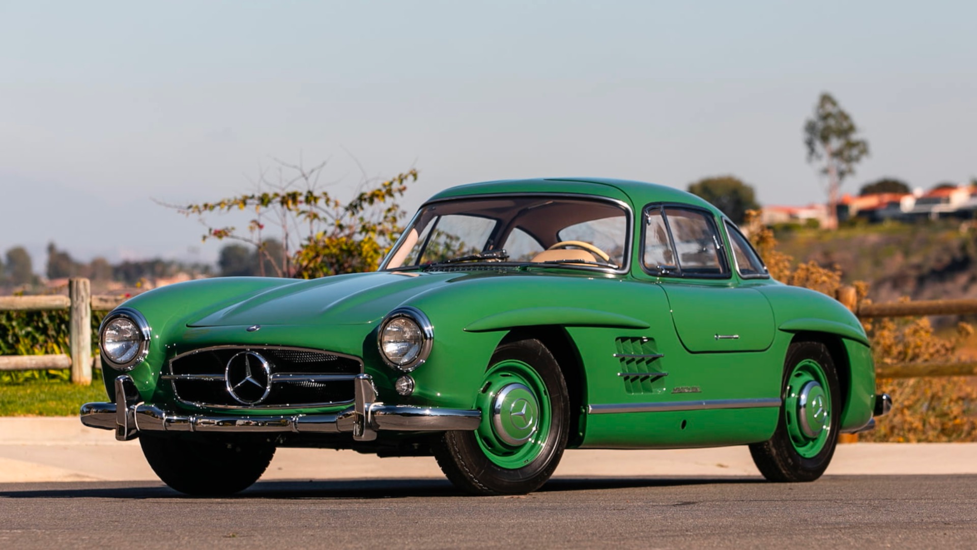 Mercedes 300SL gullwing with unique Mittelgrün paint can be yours Auto Recent