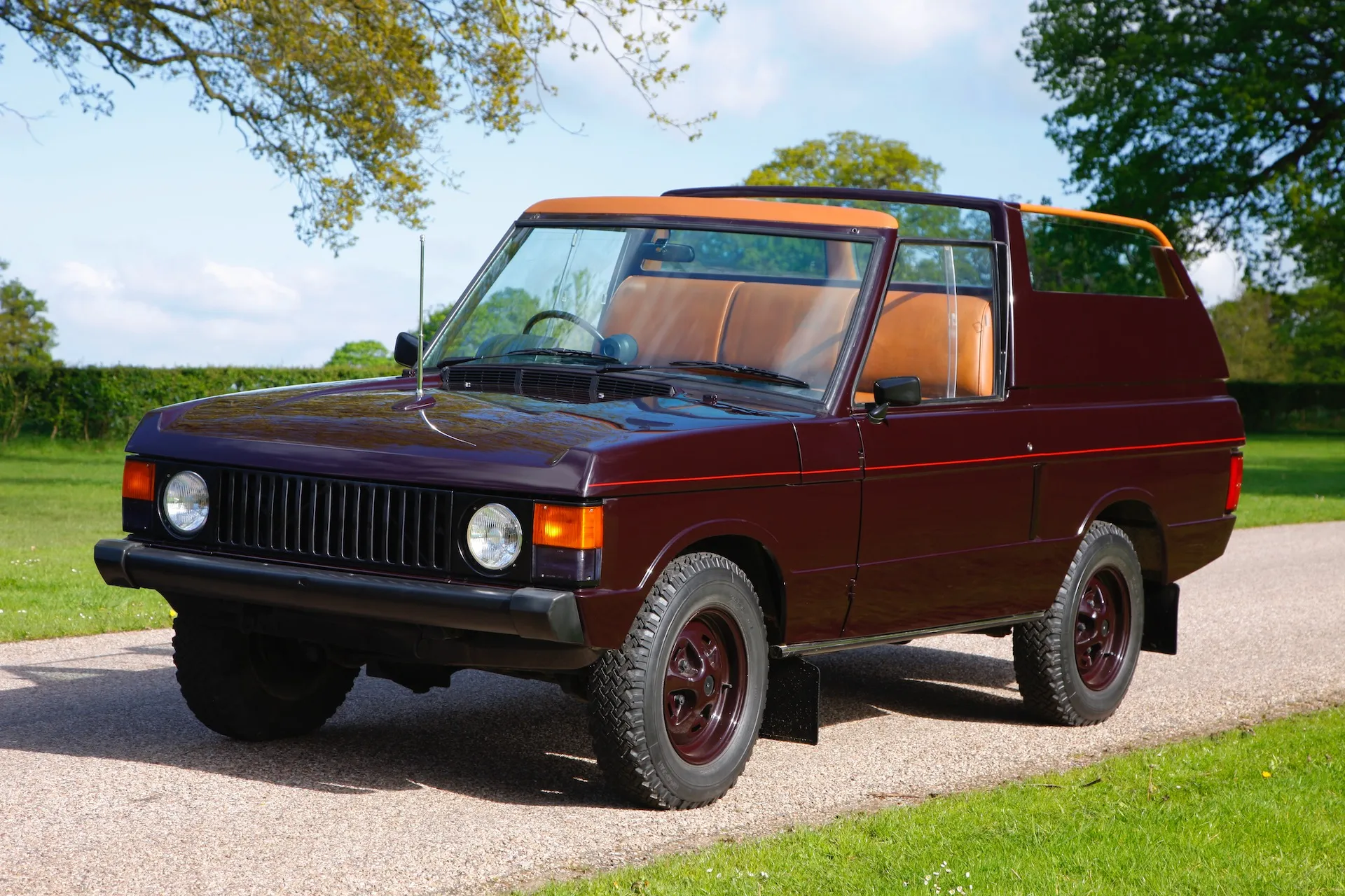 1974 Land Rover Range Rover state review vehicle used by Queen Elizabeth II