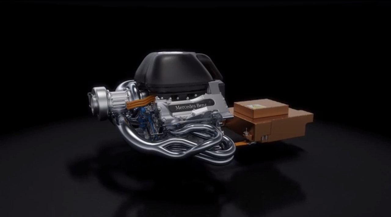 2014 Mercedes AMG F1 turbo V-6 gets animated