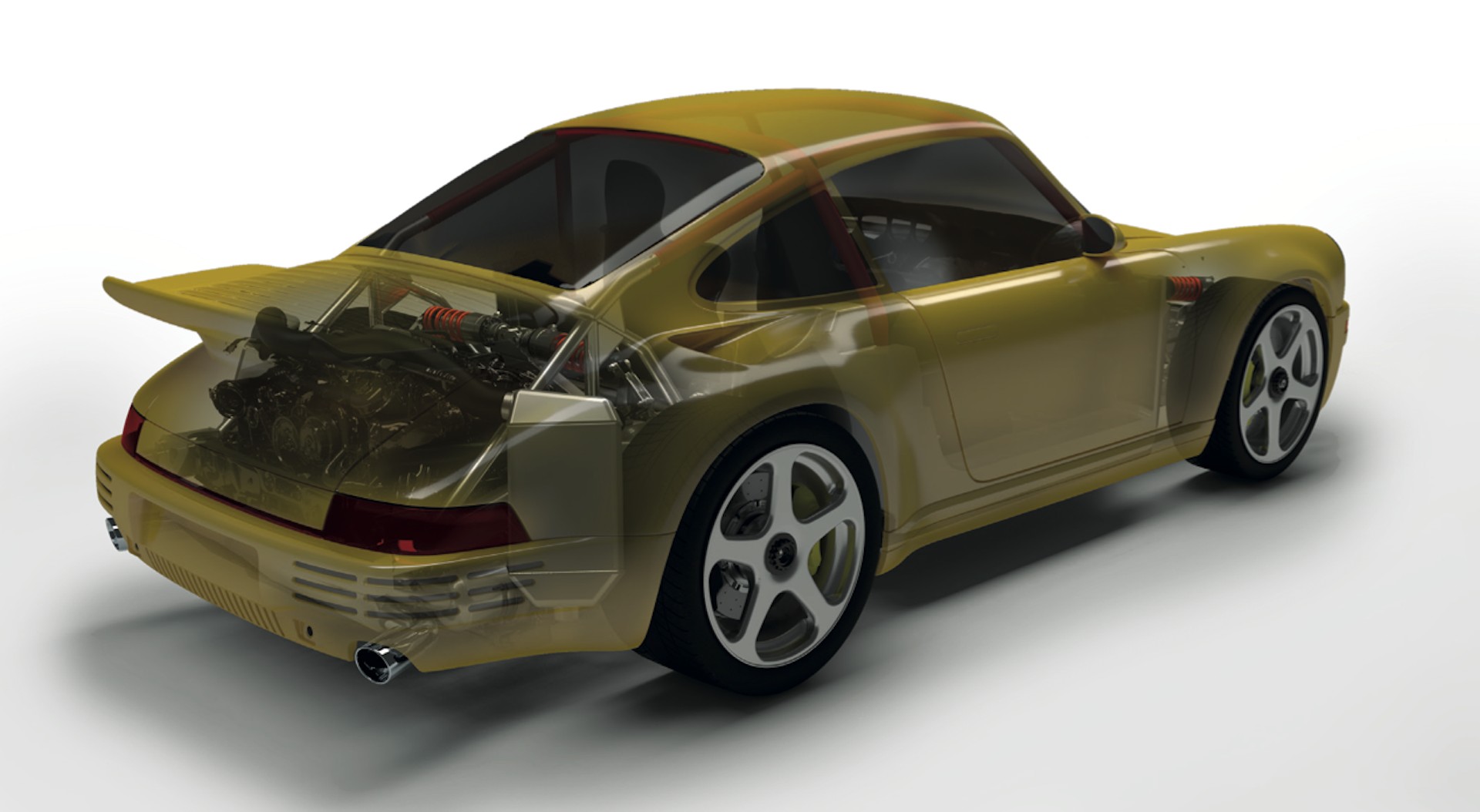 Here's how the 2017 Ruf CTR 'Yellow Bird' homage flies