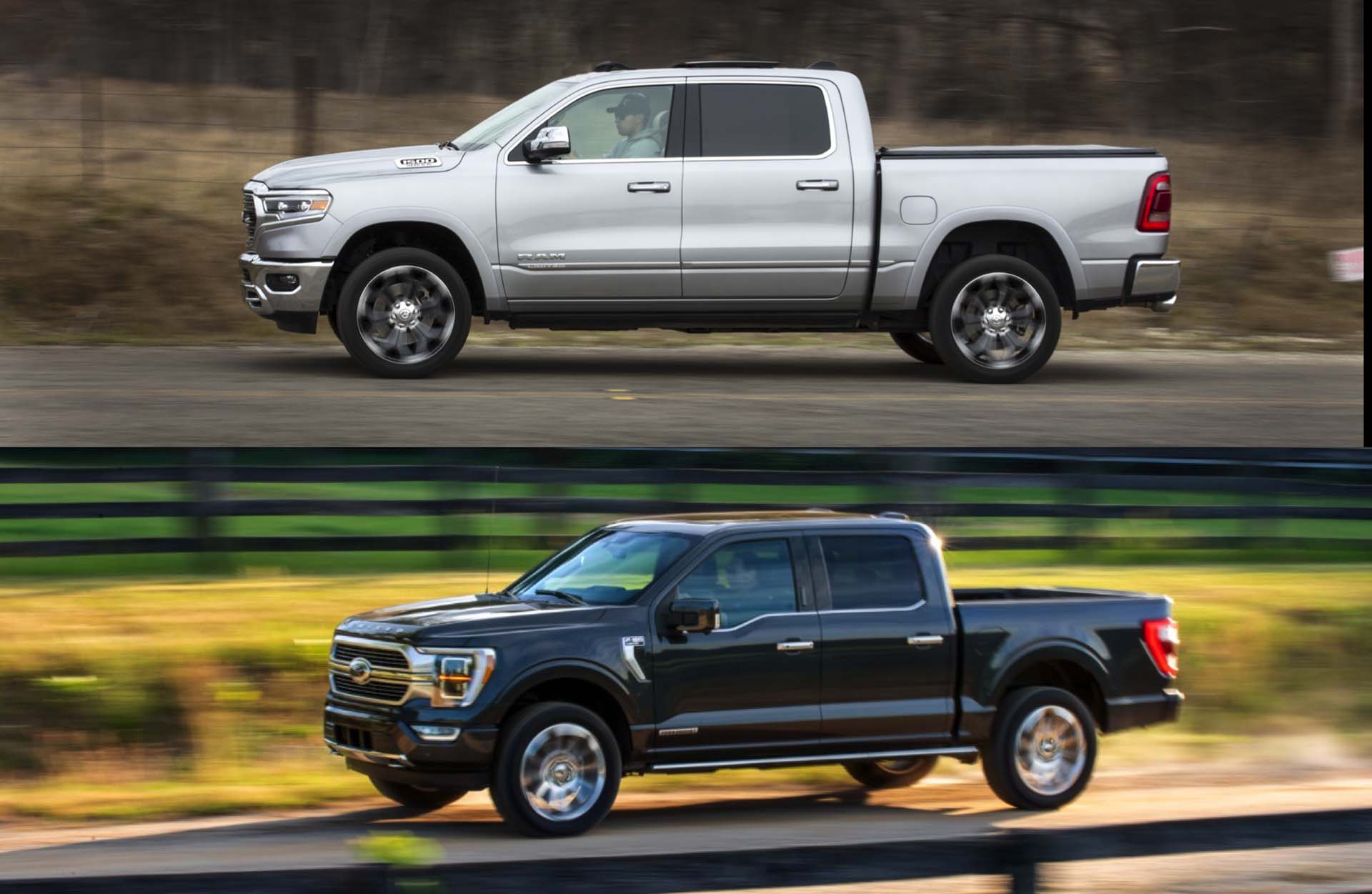 2021 Ford F150 vs 2021 Ram 1500 Compare Trucks