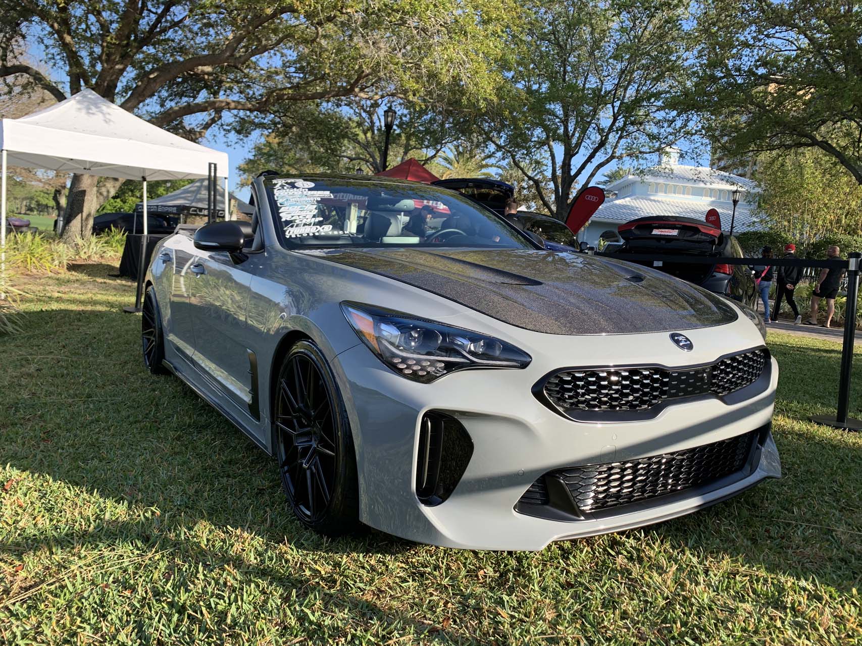 A Kia Stinger convertible exists and it's wild