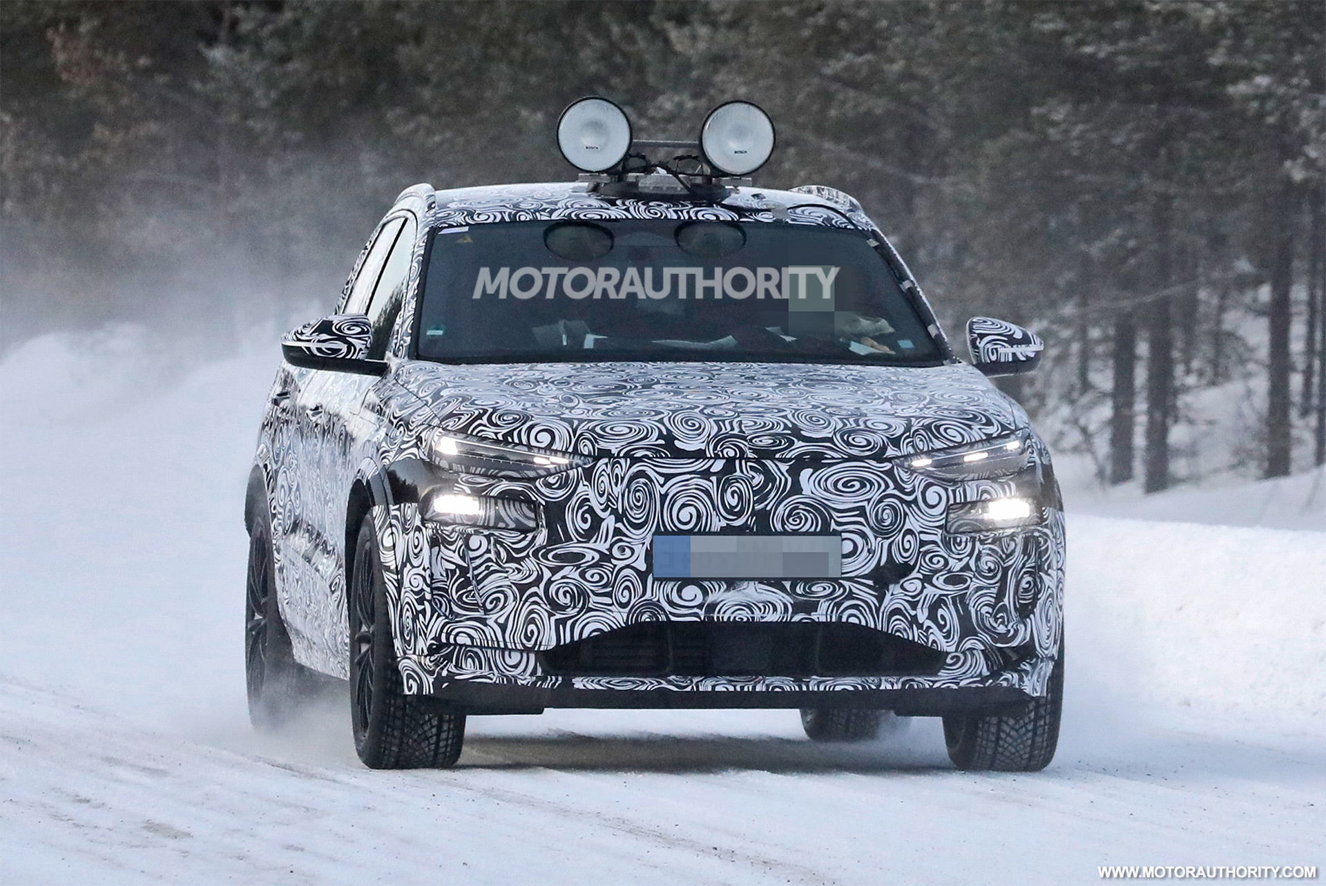 2023 Audi Q6 ETron spy photographs and video Electrical