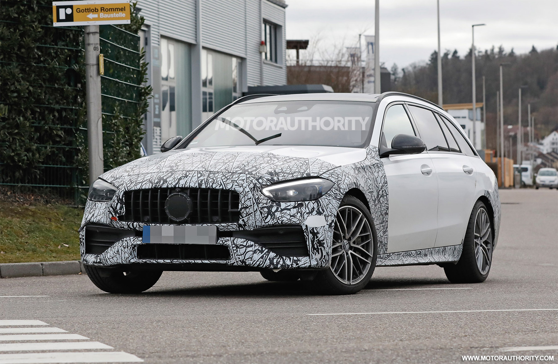 2023 MercedesBenz AMG C43 Wagon spy shots Sporty wagon coming but not to US