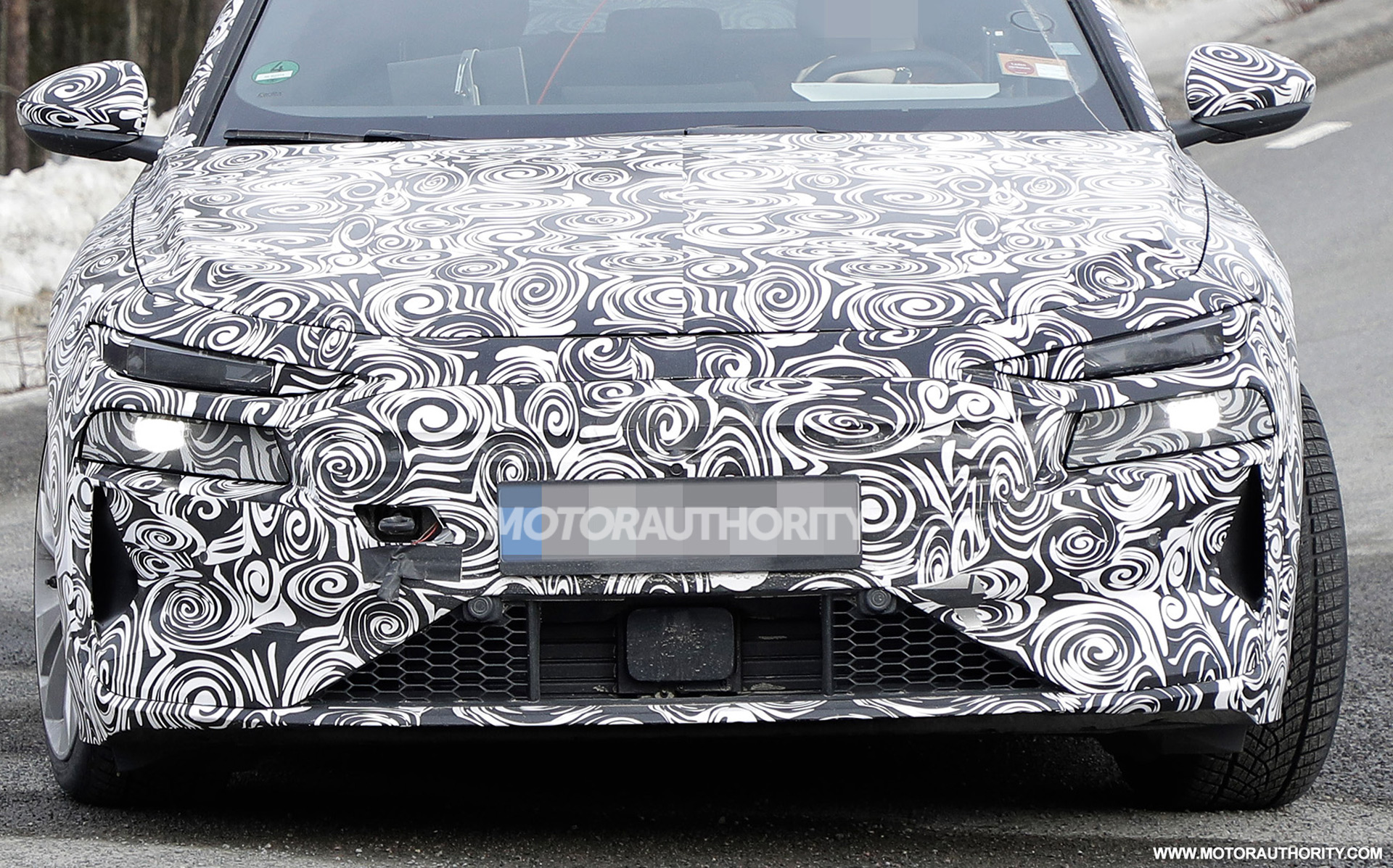 Fotos espía del Audi A6 E-Tron 2024 - Crédito de la foto: S. Baldauf/SB-Medien