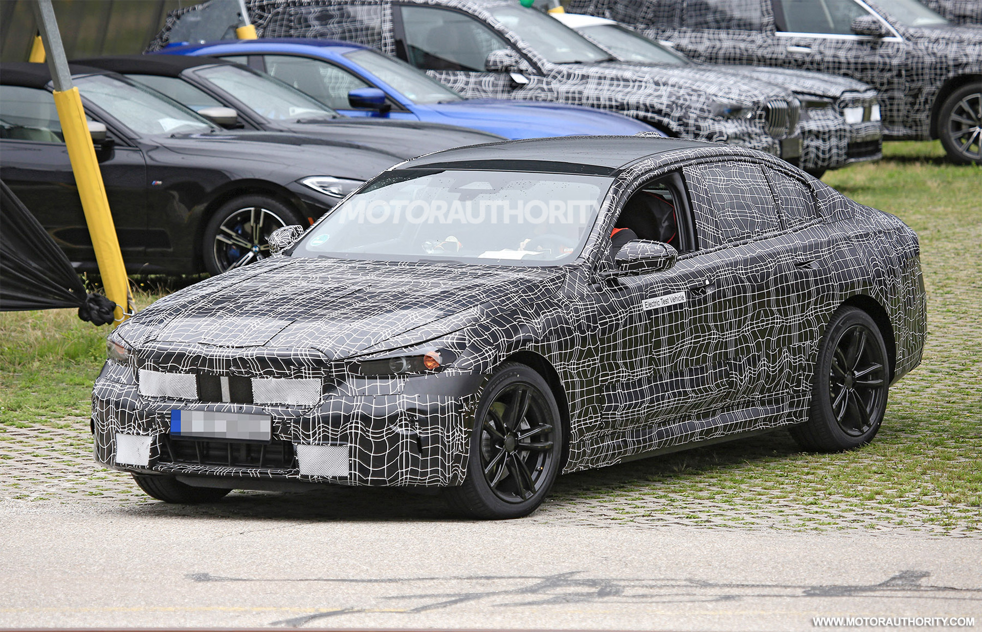2024 BMW i5 spy shots: Electric 5-Series starts testing - Auto Inshorts