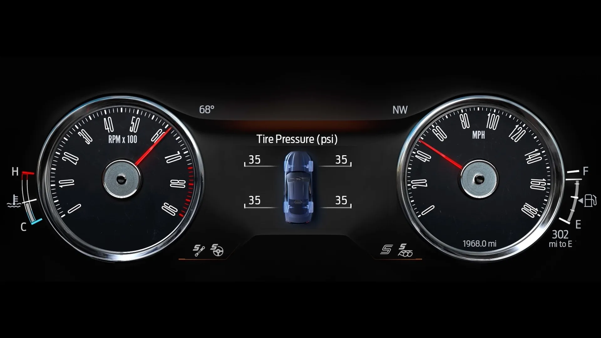 Ford Mustangs gain 1960s digital gauge cluster design Auto Recent