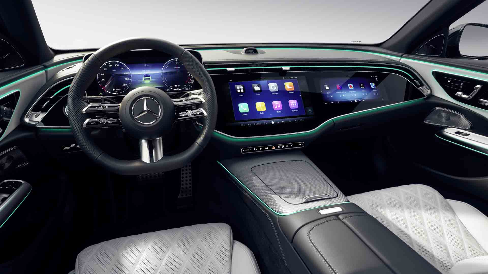 Mercedes shows hightech interior of redesigned 2024 EClass