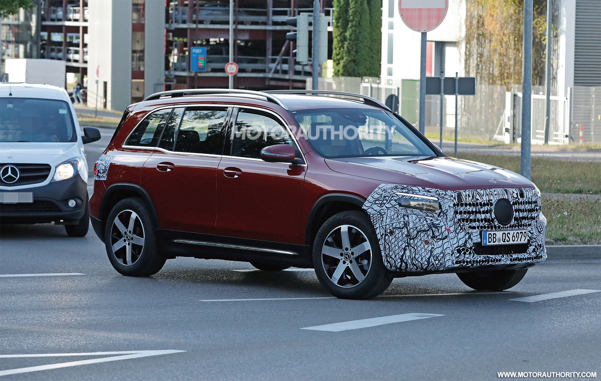 2024 MercedesBenz GLBClass spy shots Boxy compact crossover due for