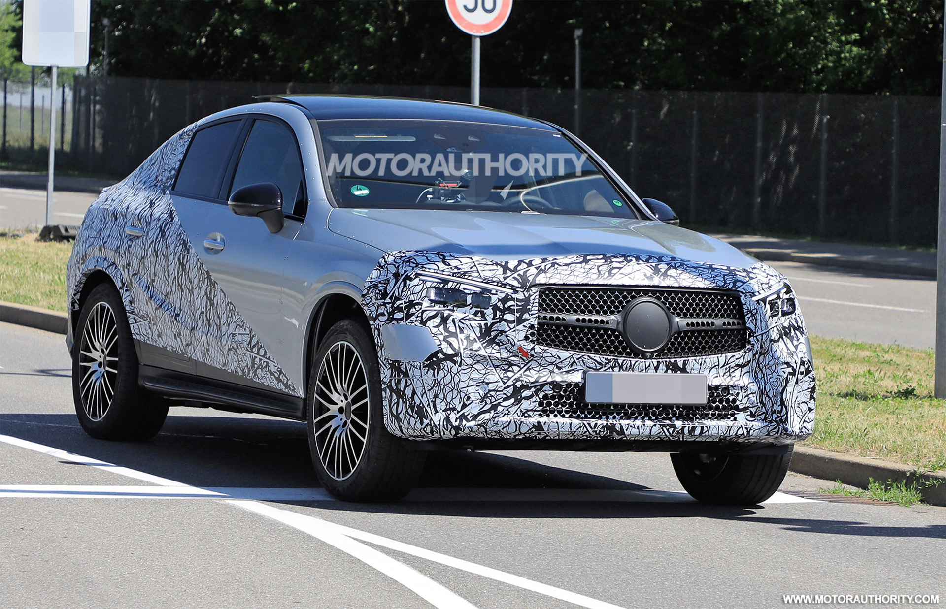 2024 MercedesBenz GLCClass Coupe spy shots and video Coupelike