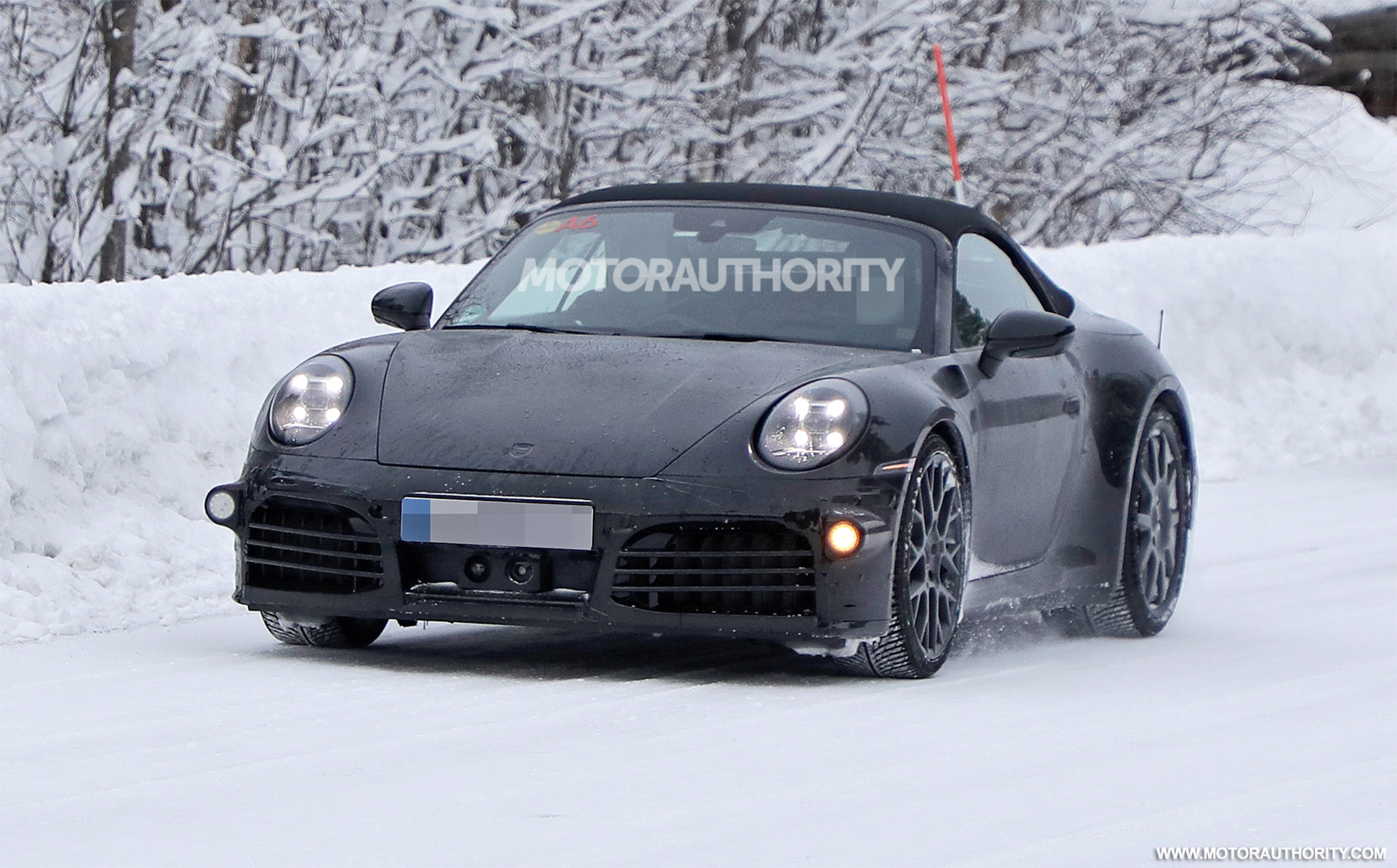 2024 Porsche 911 Cabriolet spy shots Updated convertible spotted