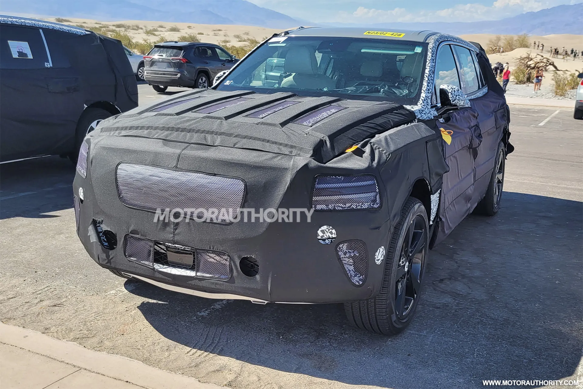 2025 Genesis GV90 electric SUV spied for first time