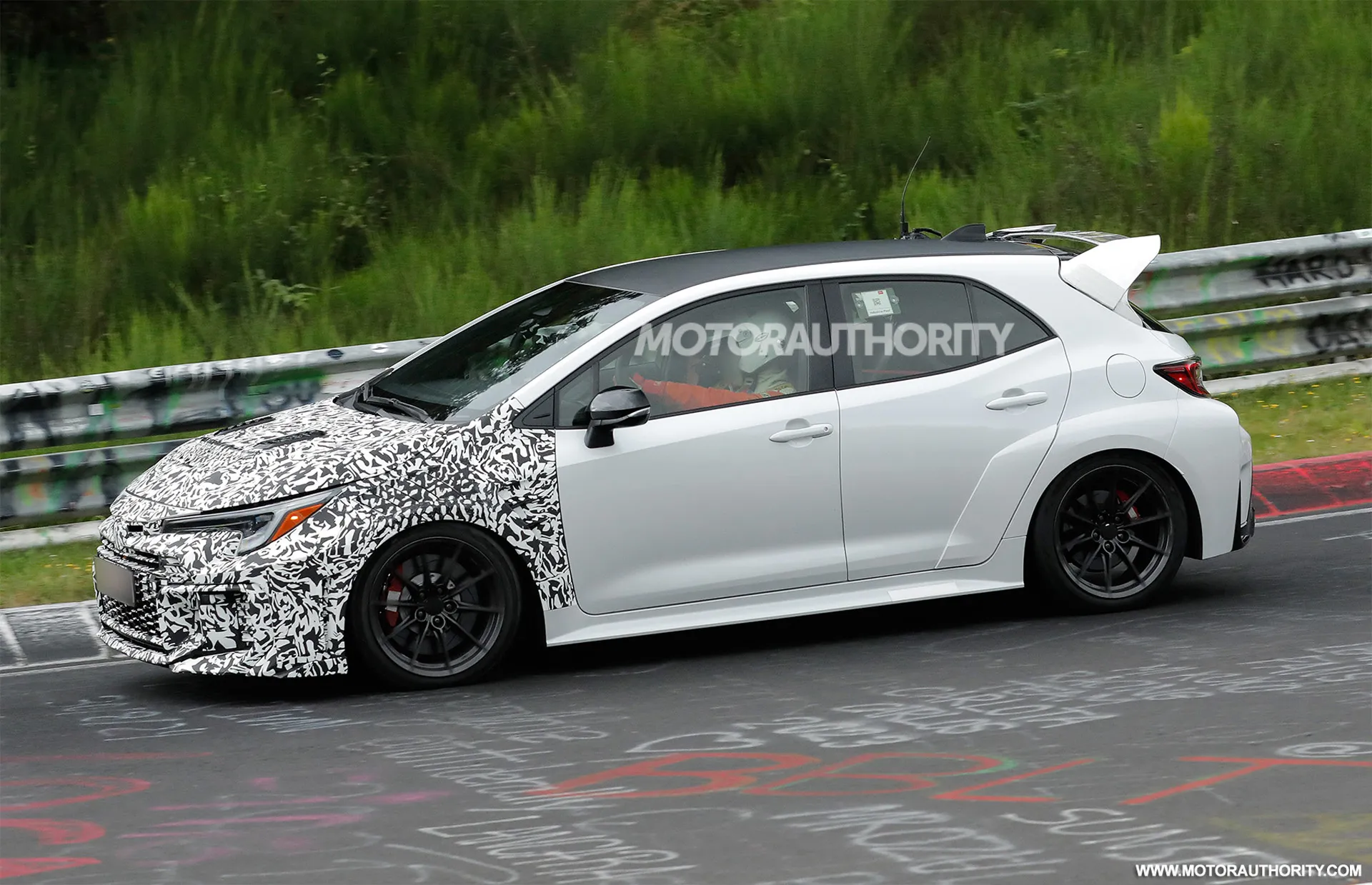 2026 Toyota GRMN Corolla spy shots - Photo via Baldauf