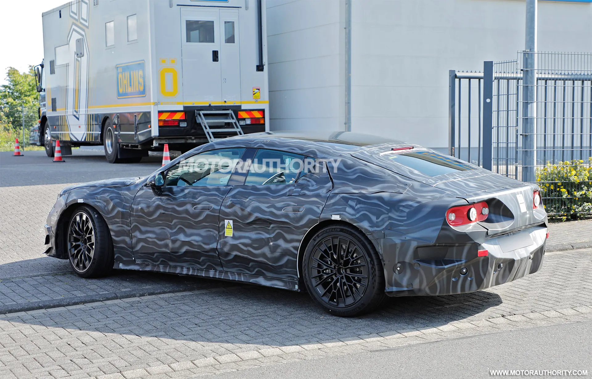 2027 Mercedes-Benz AMG GT 4-Door Coupe EV spy shots - Photo via Baldauf