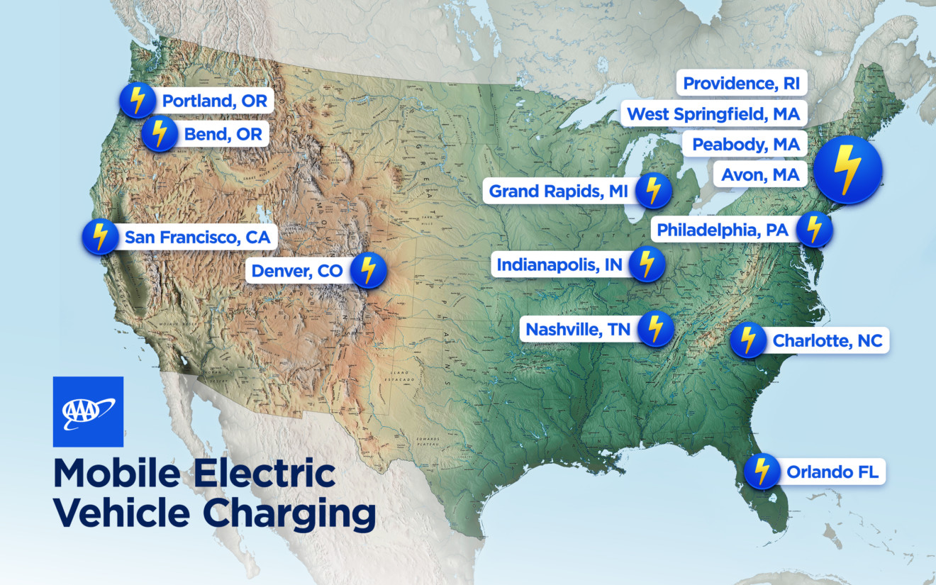 AAA expands EV offerings with mobile charging, trip planning