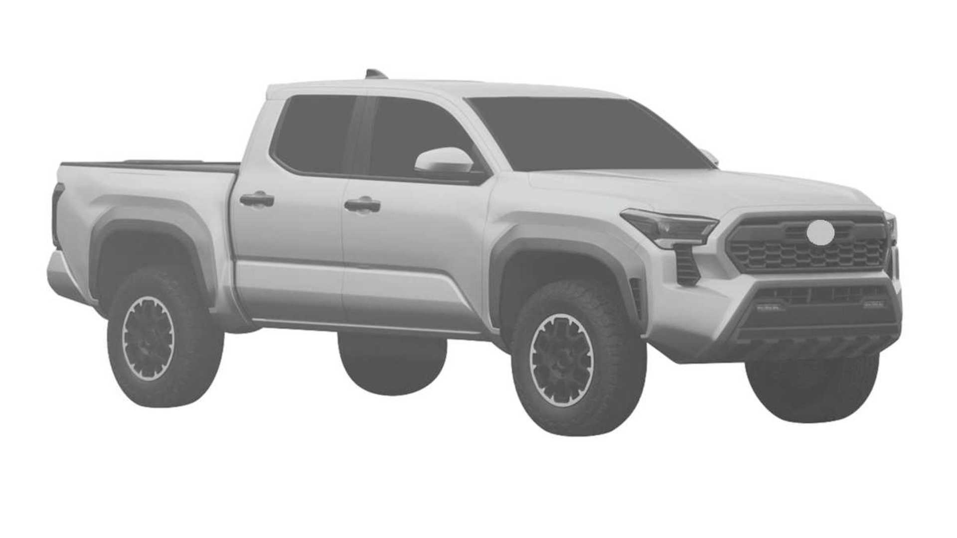 Redesigned 2024 Toyota Tacoma likely revealed in patent drawings Auto Recent