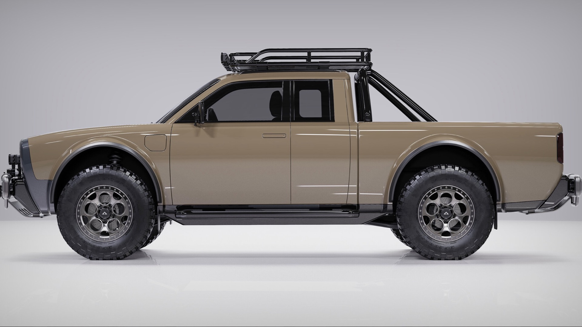 Alpha Motors Wolf+ electric pickup concept upsizes retro-truck charm