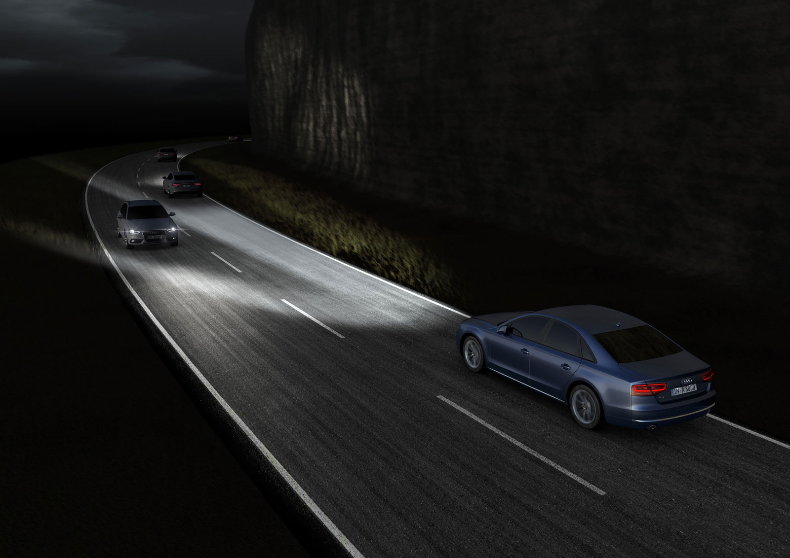 Alternativ Overdreven sangtekster Audi Demonstrates Effects Of Matrix LED Headlights: Video