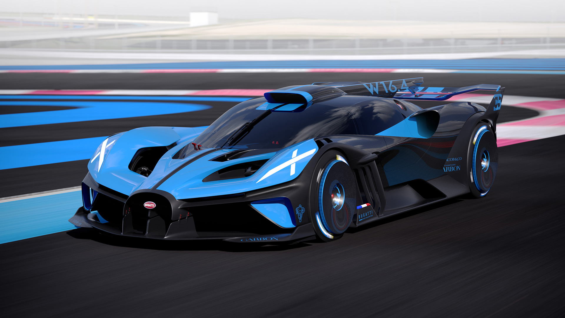 Bugatti Bolide is a 1,824-horsepower hypercar designed for the track