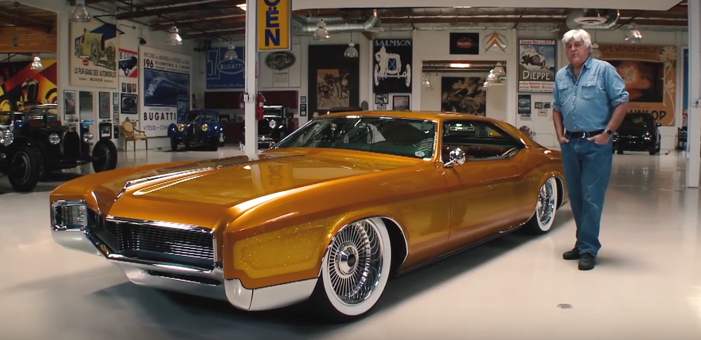 Custom 1966 Buick Riviera stops by Jay Leno's Garage