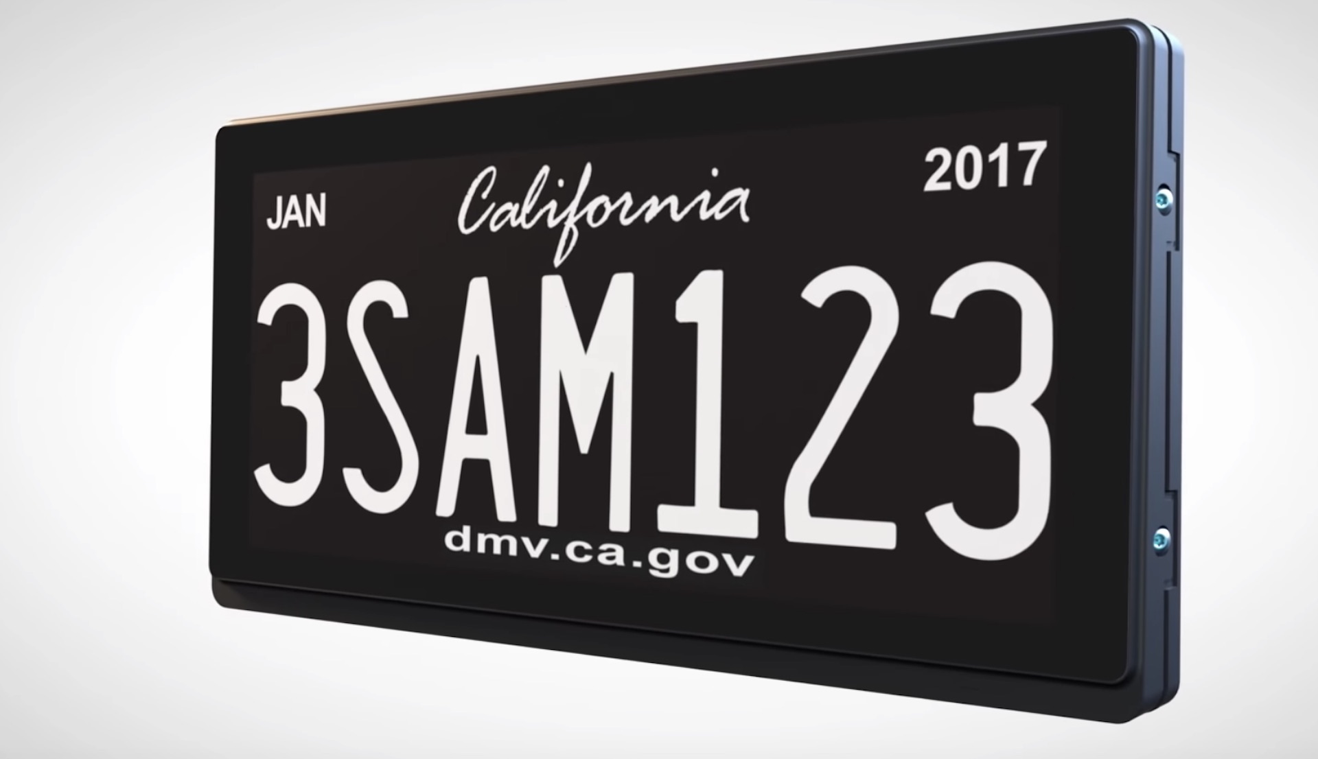 California will begin testing digital license plates that ...