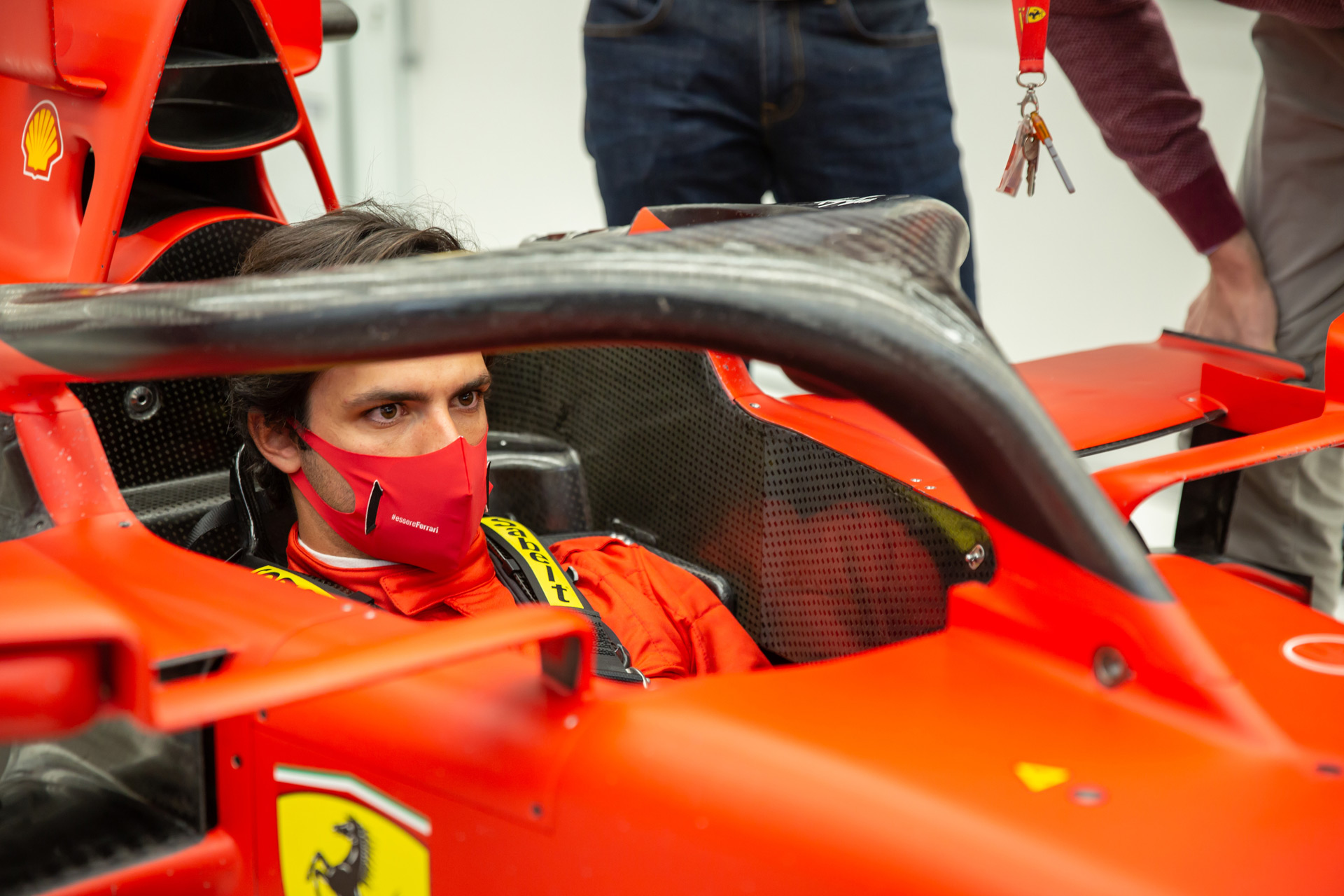 Carlos Sainz prepares for first test in Ferrari F1 car