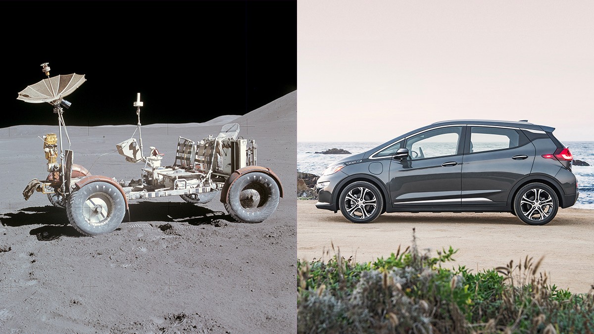 Chevy Rover Electric cars after 46 years: Chevy Bolt EV vs lunar rover