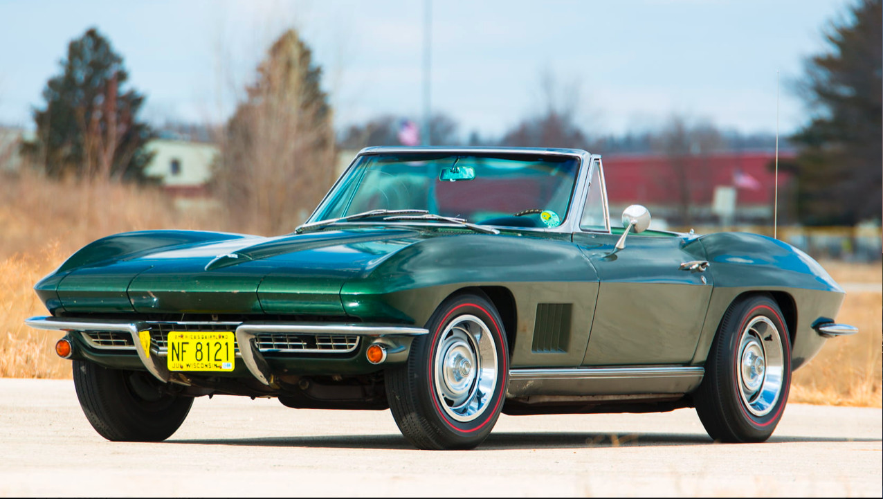 Bart Starr's Super Bowl I MVP 1967 Chevrolet Corvette Sting Ray convertible