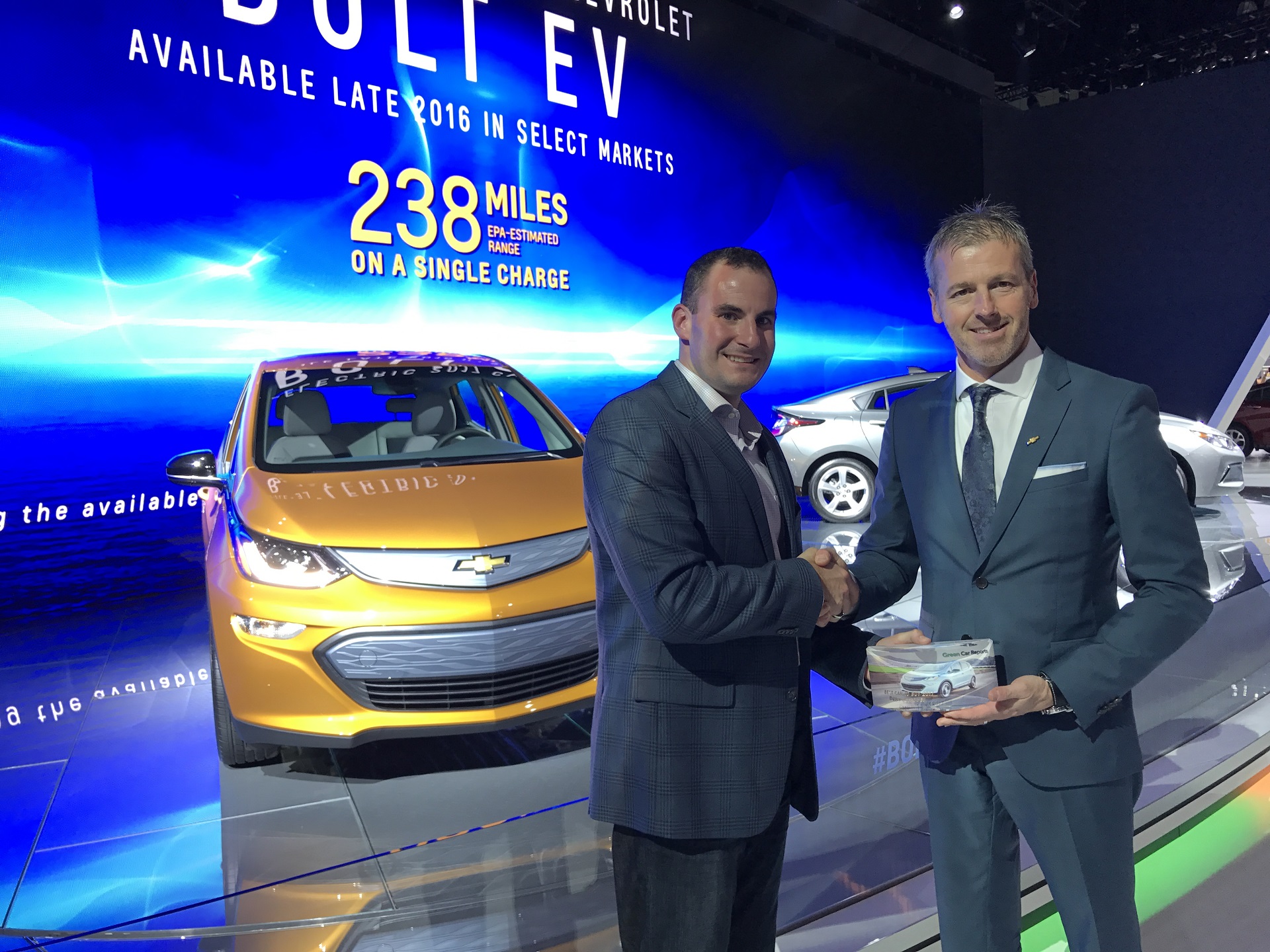 Chevrolet Bolt EV Green Car Reports' Best Car To Buy 2017