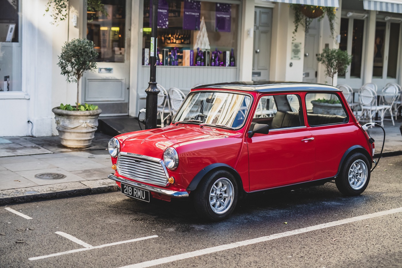 This classic Mini Cooper just got converted into an electric car