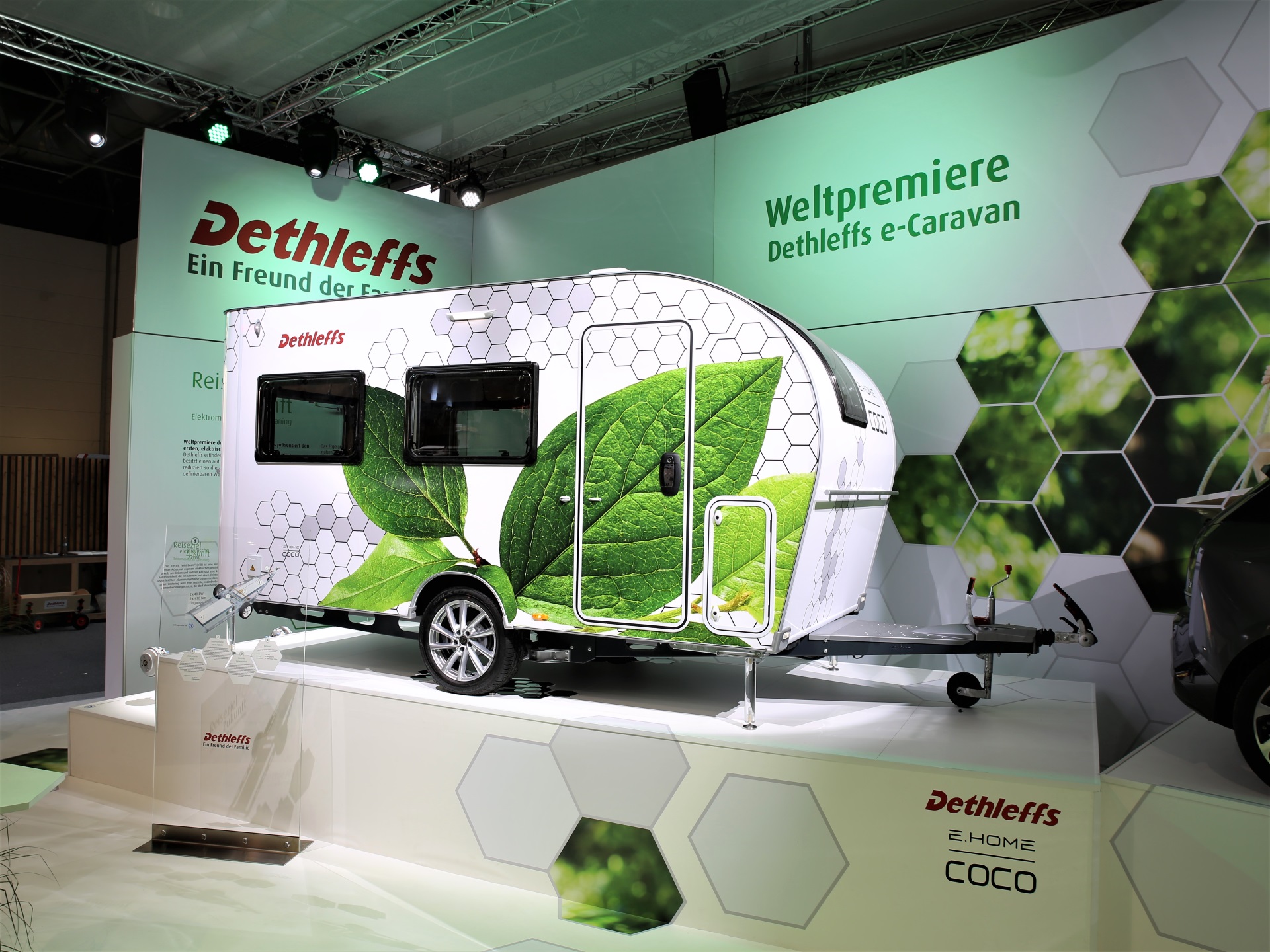 German RV maker builds electric camping trailer