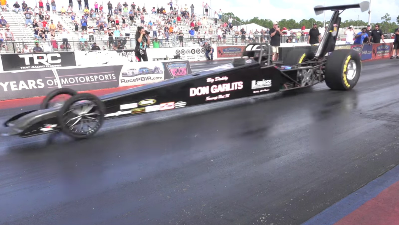 "Big Daddy" drag racer Don Garlits sets electric dragster record