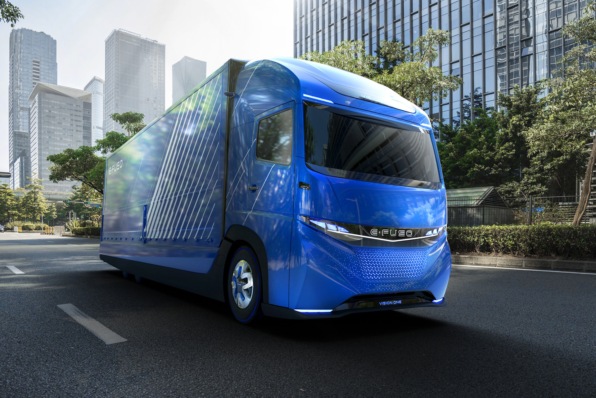 EFuso Vision One heavyduty electric truck concept with 217mile range