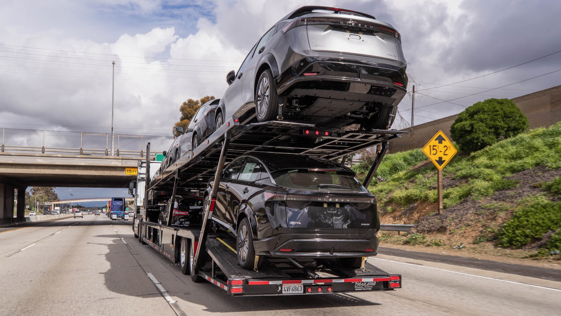 Nissan will use electric semis to deliver Ariya EV in California