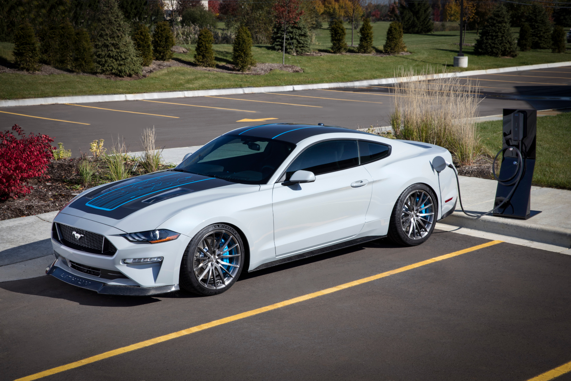 electric ford mustang looks to future with 800v tech keeps manual gearbox
