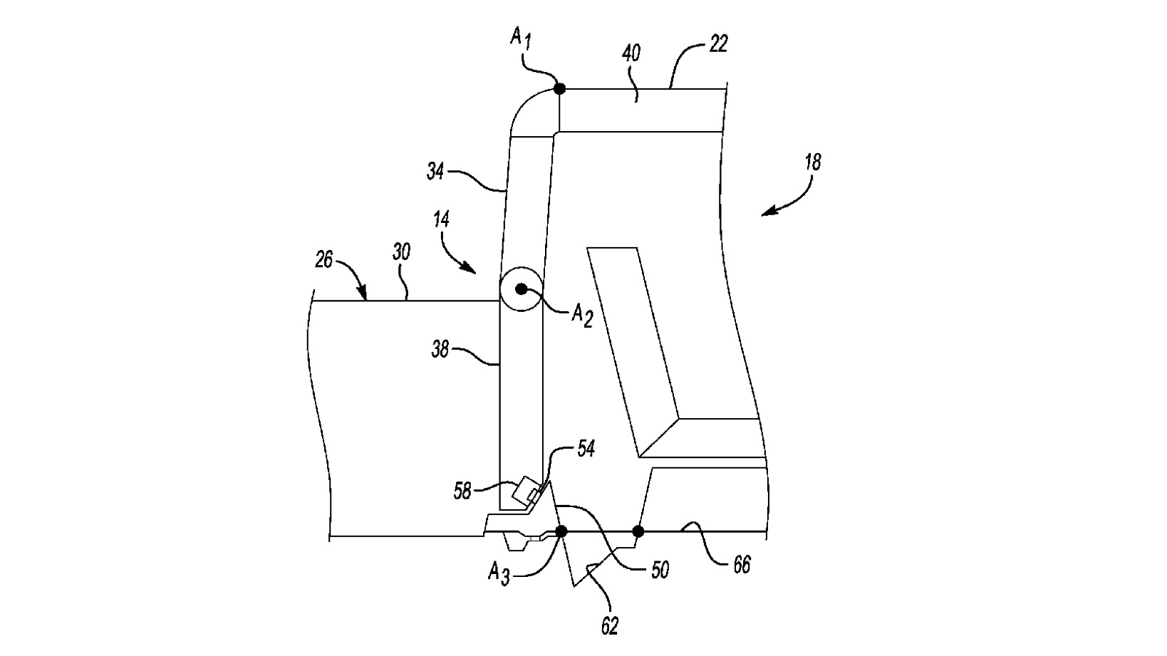 Midgate Button Ford pickup with midgate and fold-flat seats patented