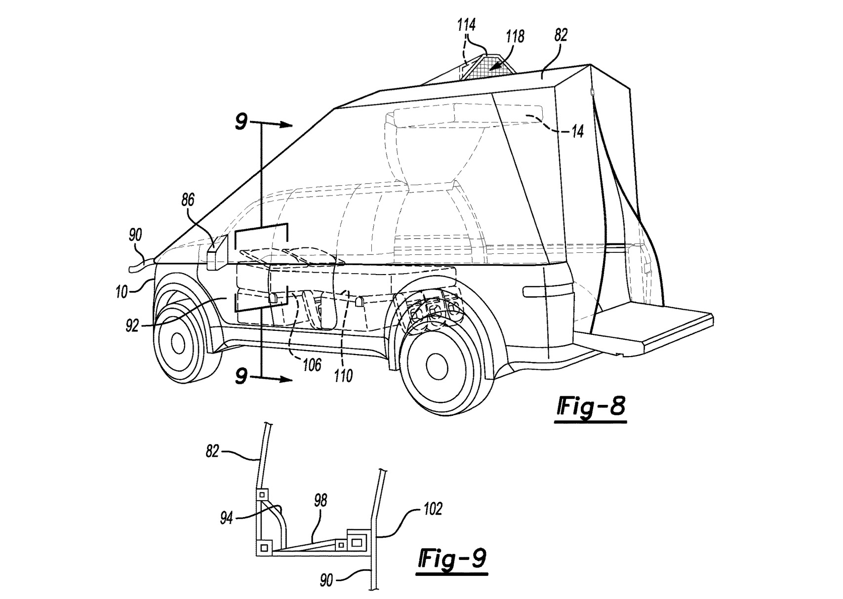 Ford pickup with midgate and fold-flat seats patented Auto Recent